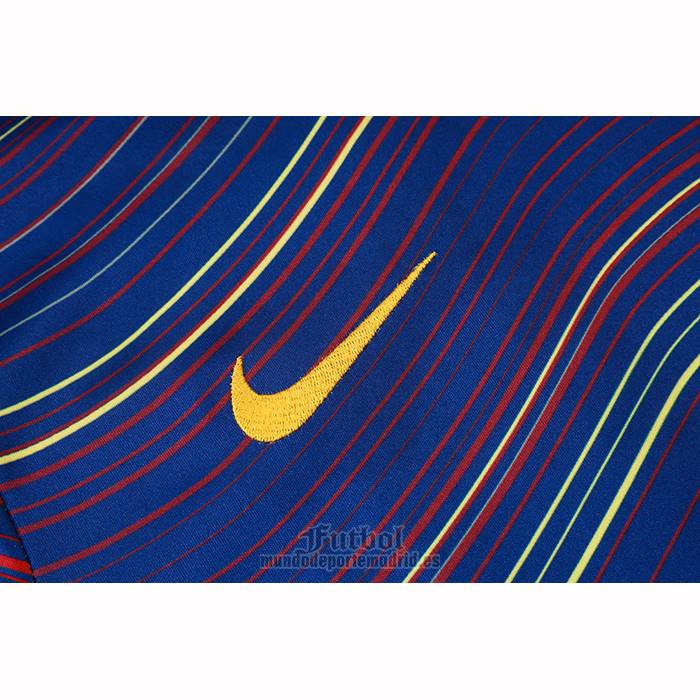 Chandal del Barcelona Manga Corta 2025-2026 Azul Amarillo - Pantalon Corto